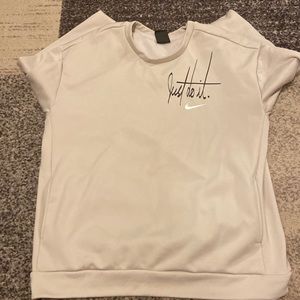 Tan Nike crew neck